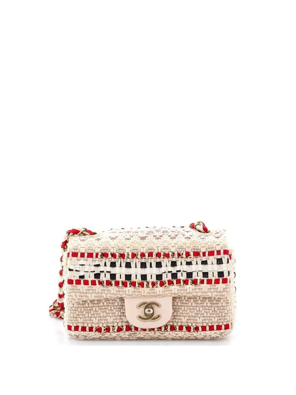 Chanel Classic Single Flap Bag Woven #287603C42B
